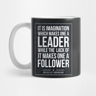 Neville Goddard quote Subway style (white text on black) Mug